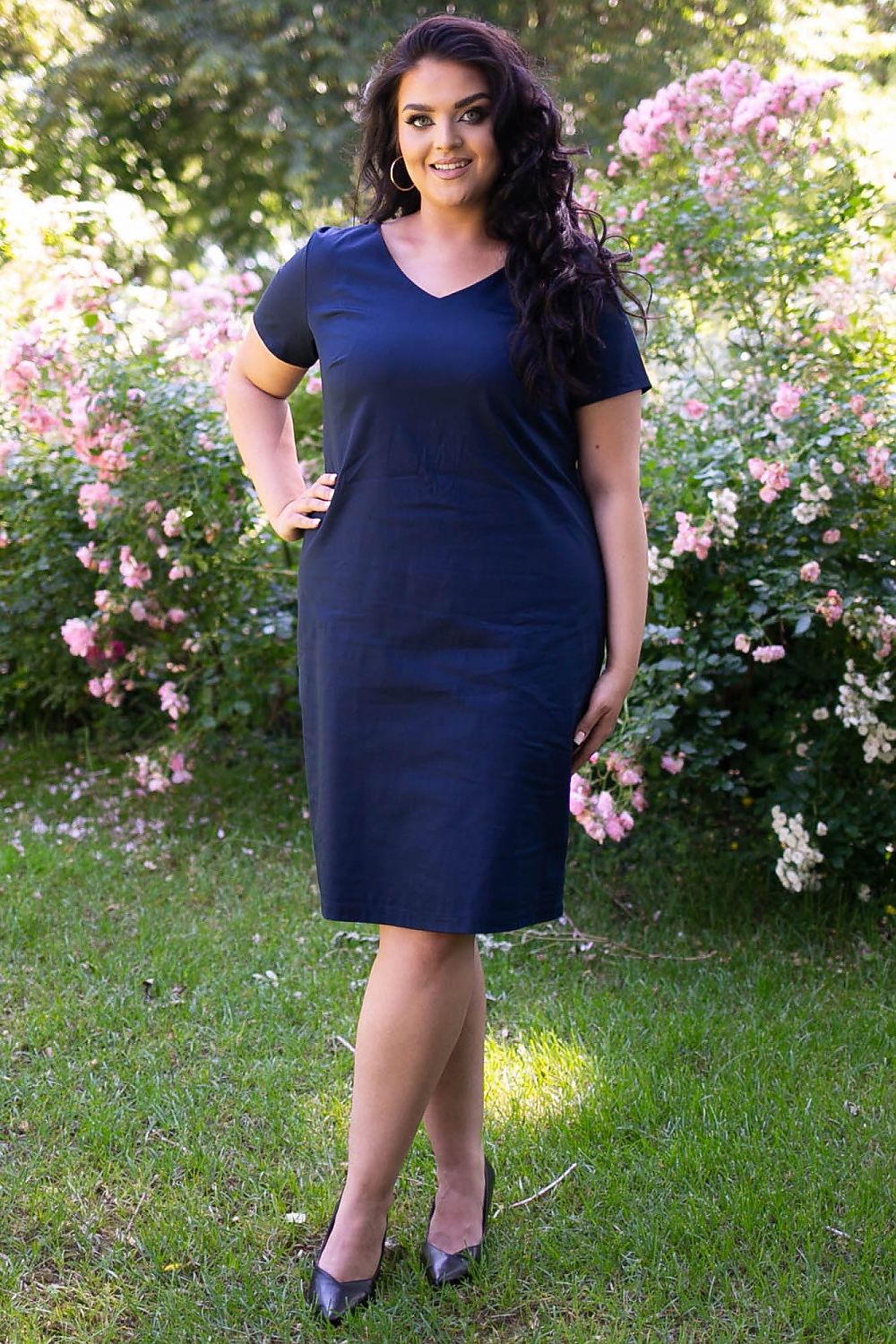 Plus size dress model 183311